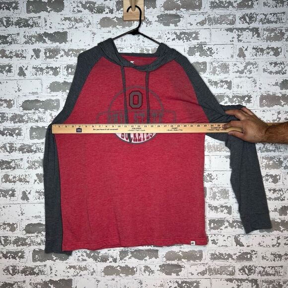 Colosseum Ohio state buckeyes long sleeve hooded t - Picture 4 of 5